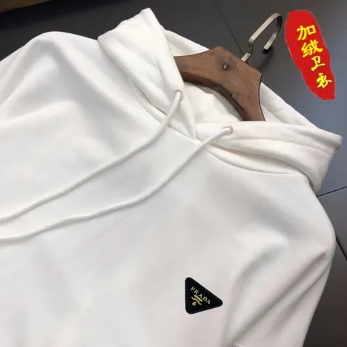 Replica Prada Hoodies Long Sleeved For Men #1395181 $45.00 USD for Wholesale