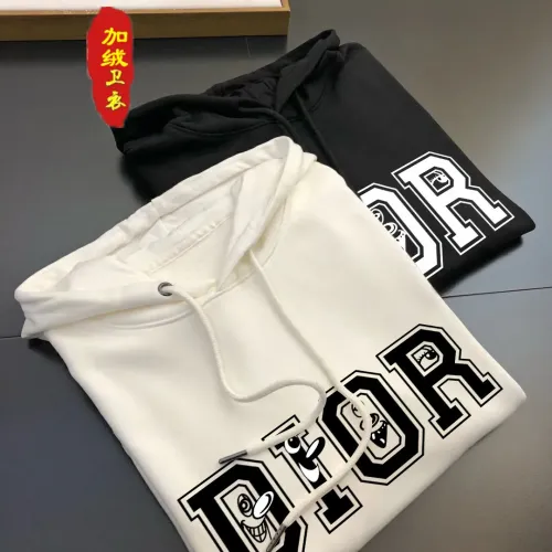 Replica Christian Dior Hoodies Long Sleeved For Men #1395208 $45.00 USD for Wholesale