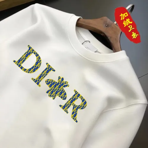 Replica Christian Dior Hoodies Long Sleeved For Men #1395209 $45.00 USD for Wholesale