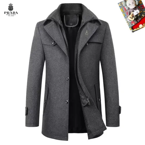 Prada Coats Long Sleeved For Men #1395484 $80.00 USD, Wholesale Replica Prada Coats