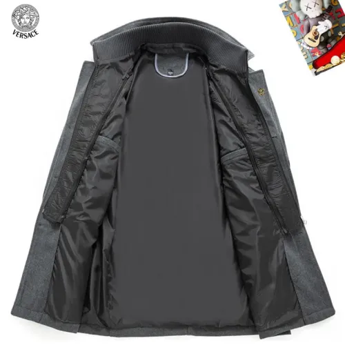 Replica Versace Coats Long Sleeved For Men #1395503 $80.00 USD for Wholesale