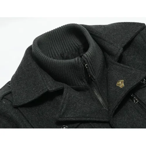 Replica Versace Coats Long Sleeved For Men #1395503 $80.00 USD for Wholesale