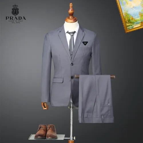 Prada Tracksuits Long Sleeved For Men #1395672 $92.00 USD, Wholesale Replica Prada Tracksuits