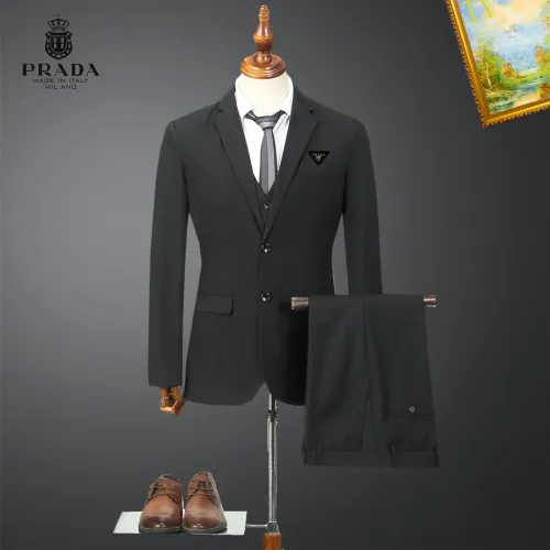 Prada Tracksuits Long Sleeved For Men #1395674 $92.00 USD, Wholesale Replica Prada Tracksuits