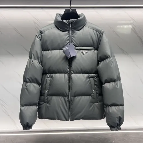 Prada Down Feather Coat Long Sleeved For Men #1396002 $210.00 USD, Wholesale Replica Prada Down Feather Coat