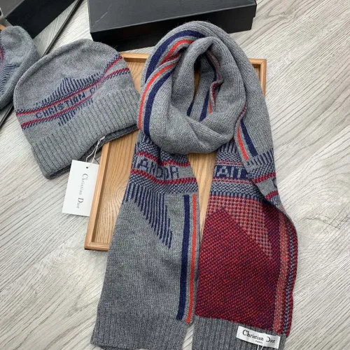 Replica Christian Dior Hat and Scarf Set #1396548 $52.00 USD for Wholesale
