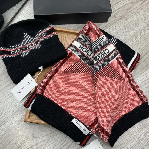 Replica Christian Dior Hat and Scarf Set #1396551 $52.00 USD for Wholesale