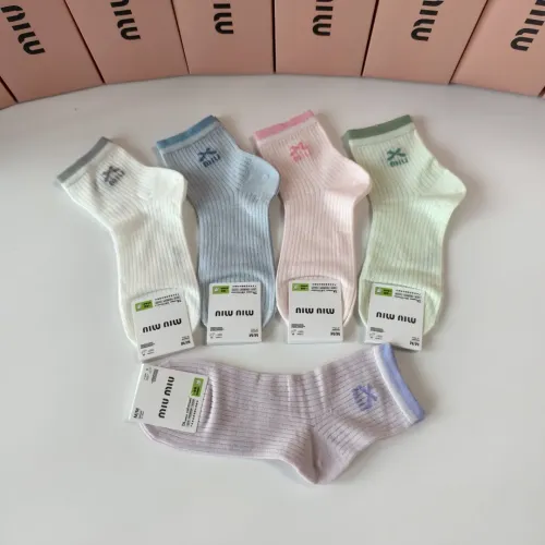 Replica MIU MIU Socks #1397213 $27.00 USD for Wholesale