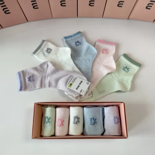 Replica MIU MIU Socks #1397213 $27.00 USD for Wholesale