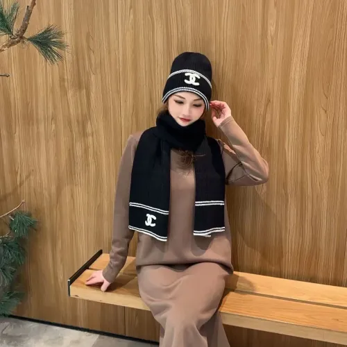 Replica Chanel Hat and Scarf Set #1397236 $45.00 USD for Wholesale