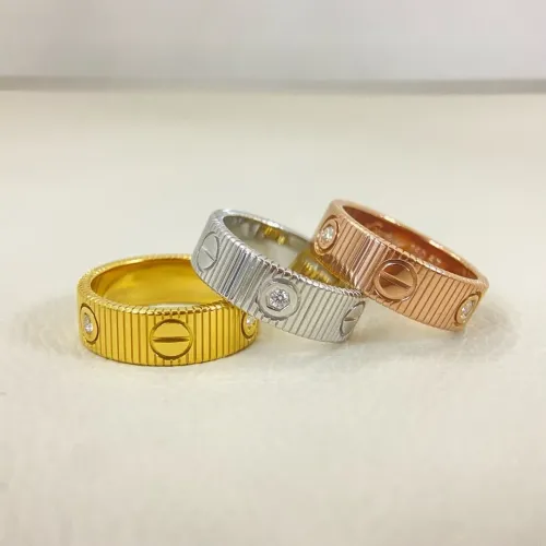 Replica Cartier Rings In Rose Gold For Unisex #1397472 $27.00 USD for Wholesale
