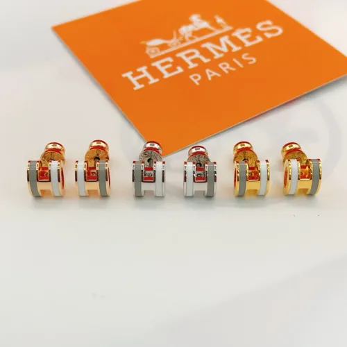 Replica Hermes Earrings For Women #1398429 $32.00 USD for Wholesale