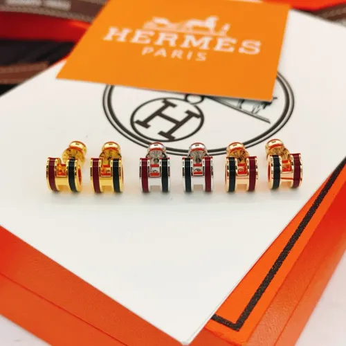 Replica Hermes Earrings For Women #1398445 $32.00 USD for Wholesale