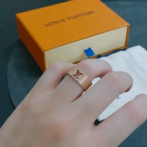 Replica Louis Vuitton LV Rings In Rose Gold For Unisex #1398517 $27.00 USD for Wholesale