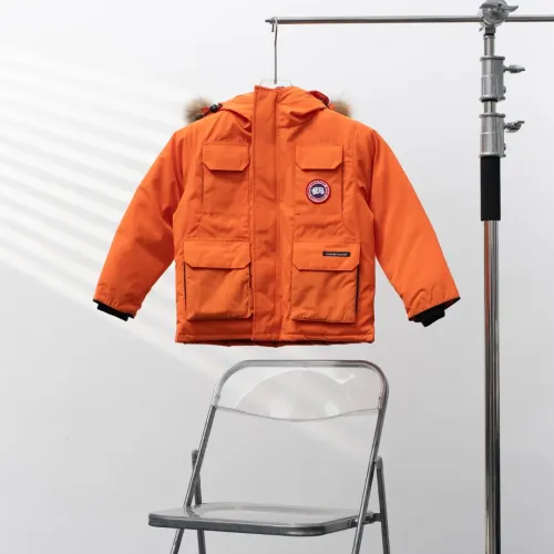 Canada Goose Down Feather Coat Long Sleeved For Kids #1398856