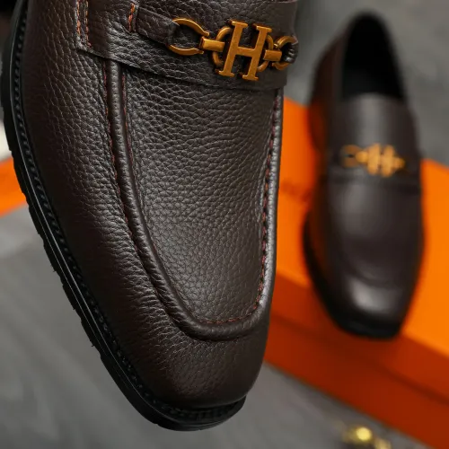 Replica Hermes Leather Shoes For Men #1399057 $85.00 USD for Wholesale