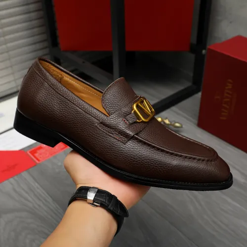 Replica Valentino Leather Shoes For Men #1399059 $85.00 USD for Wholesale