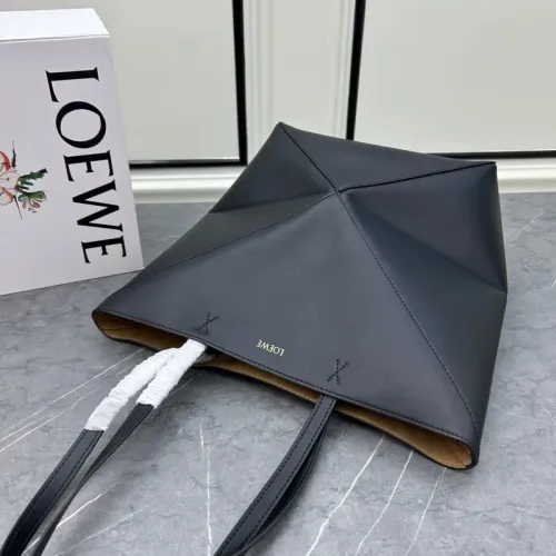 Replica LOEWE AAA Quality Shoulder Bags In Brown For Women #1399067 $158.00 USD for Wholesale