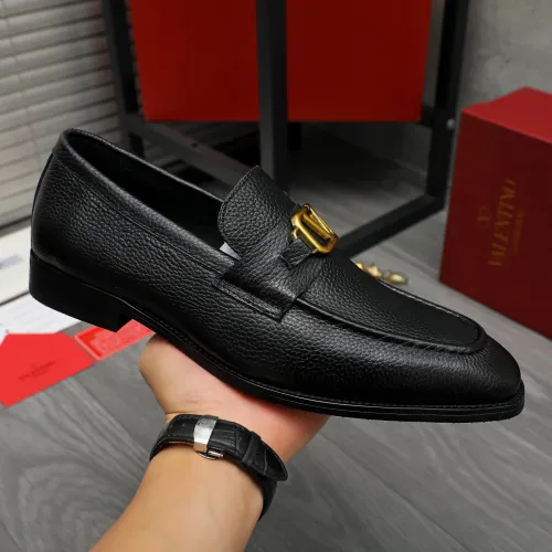 Replica Valentino Leather Shoes For Men #1399068 $85.00 USD for Wholesale