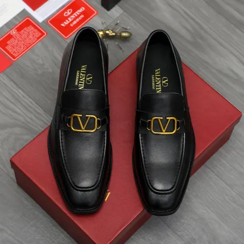 Replica Valentino Leather Shoes For Men #1399069 $85.00 USD for Wholesale