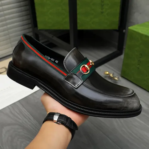 Replica Gucci Oxfords Shoes For Men #1399099 $88.00 USD for Wholesale