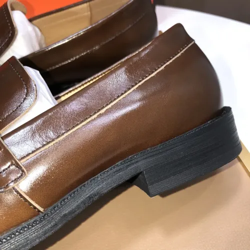 Replica Hermes Leather Shoes For Men #1399386 $100.00 USD for Wholesale