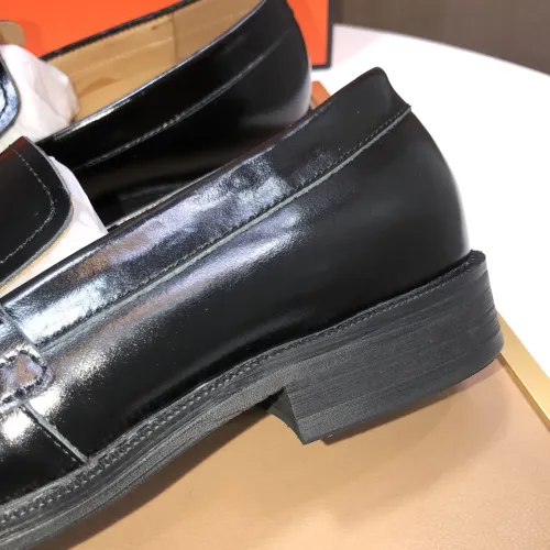 Replica Hermes Leather Shoes For Men #1399387 $100.00 USD for Wholesale