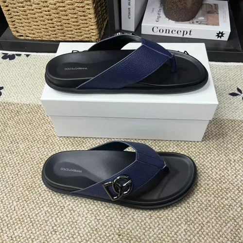 Dolce &amp; Gabbana D&amp;G Slippers For Men #1399459 $60.00 USD, Wholesale Replica Dolce &amp; Gabbana D&amp;G Slippers