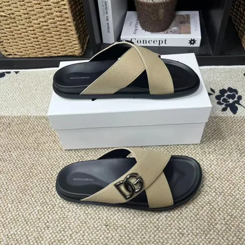 Dolce &amp; Gabbana D&amp;G Slippers For Men #1399466 $60.00 USD, Wholesale Replica Dolce &amp; Gabbana D&amp;G Slippers