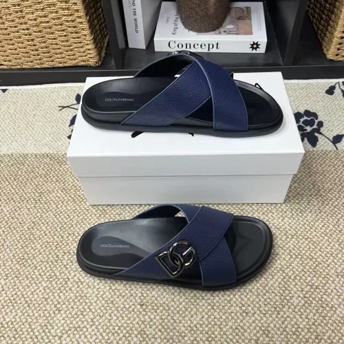 Dolce &amp; Gabbana D&amp;G Slippers For Men #1399468 $60.00 USD, Wholesale Replica Dolce &amp; Gabbana D&amp;G Slippers