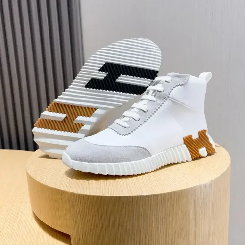 Replica Hermes High Tops Shoes For Men #1399608 $80.00 USD for Wholesale