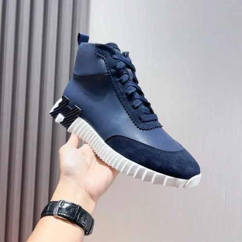 Replica Hermes High Tops Shoes For Men #1399610 $80.00 USD for Wholesale