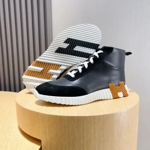 Replica Hermes High Tops Shoes For Men #1399611 $80.00 USD for Wholesale