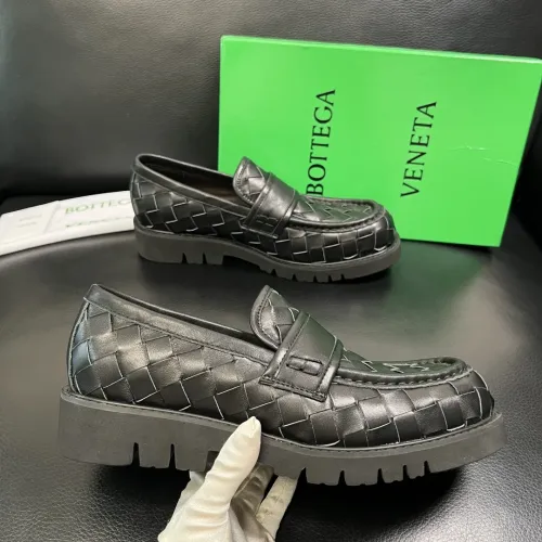 Replica Bottega Veneta BV Leather Shoes For Women #1399619 $135.00 USD for Wholesale