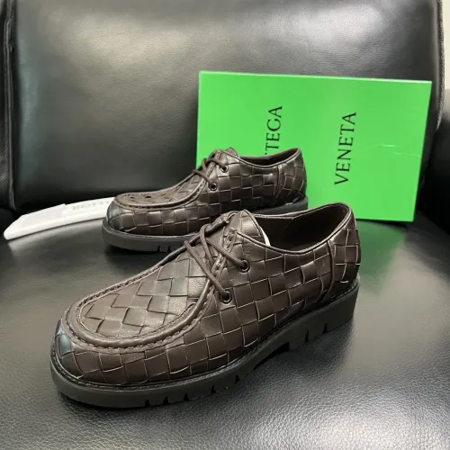Replica Bottega Veneta BV Leather Shoes For Men #1399643 $150.00 USD for Wholesale