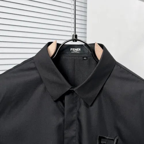Replica Fendi Shirts Long Sleeved For Men #1399681 $64.00 USD for Wholesale