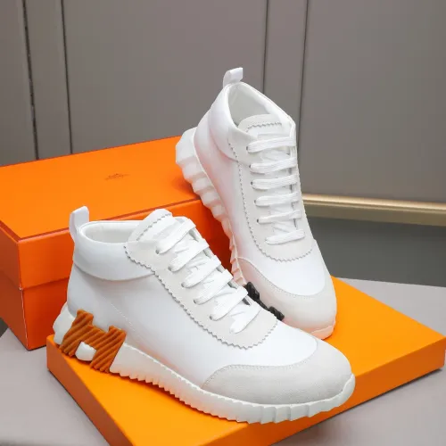 Replica Hermes High Tops Shoes For Men #1399737 $88.00 USD for Wholesale