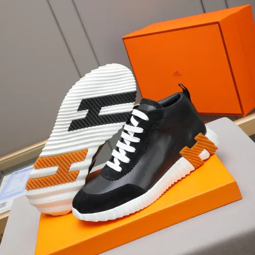 Replica Hermes High Tops Shoes For Men #1399742 $88.00 USD for Wholesale