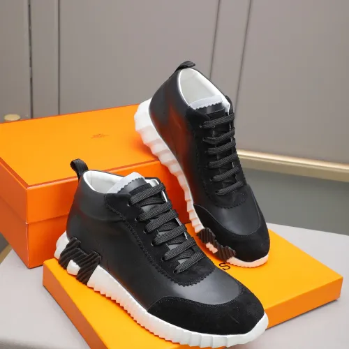 Replica Hermes High Tops Shoes For Men #1399743 $88.00 USD for Wholesale