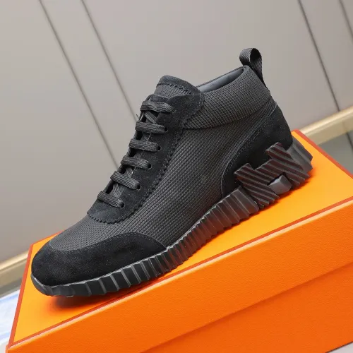 Replica Hermes High Tops Shoes For Men #1399744 $88.00 USD for Wholesale