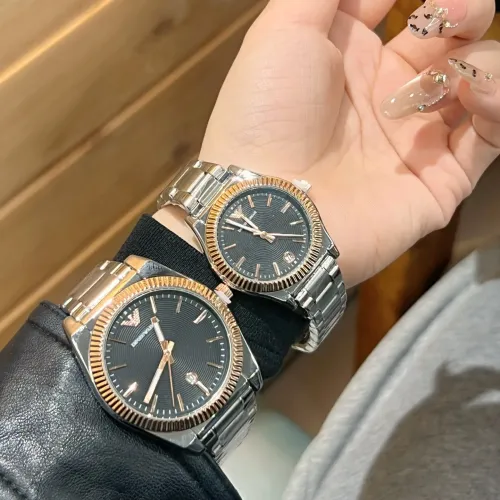 Replica Armani Watches In Rose Gold For Unisex #1399951 $29.00 USD for Wholesale