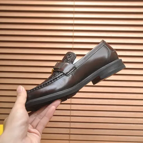 Replica Fendi Leather Shoes For Men #1400060 $98.00 USD for Wholesale