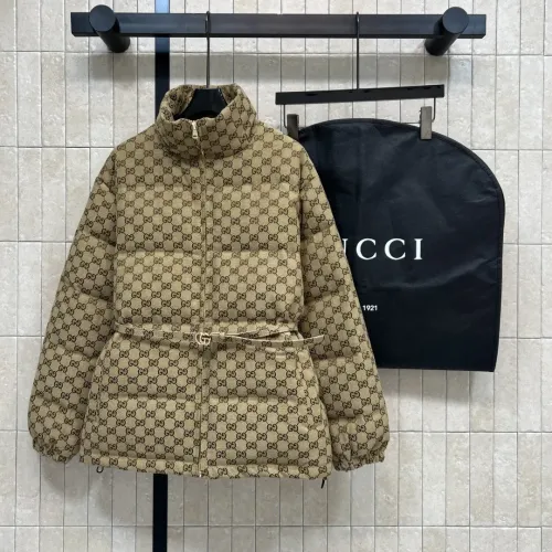 Gucci Down Feather Coat Long Sleeved For Women #1400408 $128.00 USD, Wholesale Replica Gucci Down Feather Coat