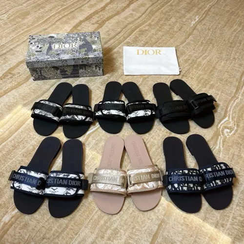 Replica Christian Dior Slippers For Women #1400639 $80.00 USD for Wholesale