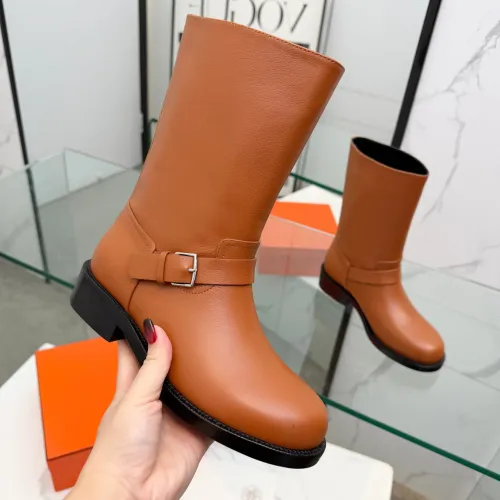 Replica Hermes Boots For Women #1400802 $160.00 USD for Wholesale