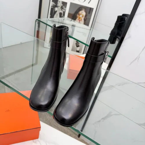 Replica Hermes Boots For Women #1400805 $145.00 USD for Wholesale
