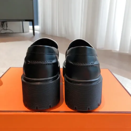 Replica Hermes Leather Shoes For Women #1400934 $112.00 USD for Wholesale
