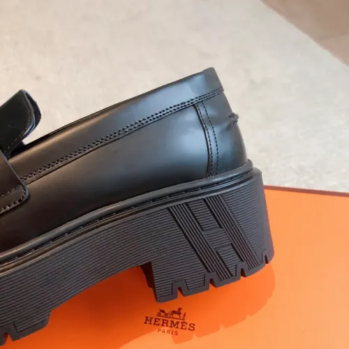 Replica Hermes Leather Shoes For Women #1400935 $112.00 USD for Wholesale