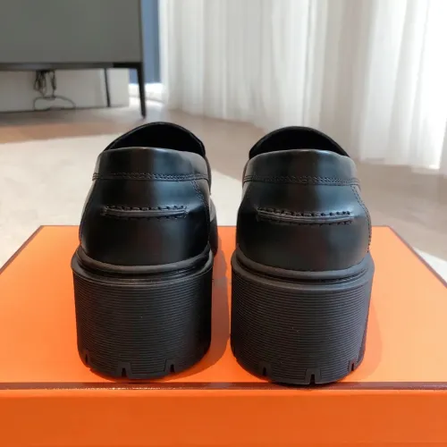 Replica Hermes Leather Shoes For Women #1400935 $112.00 USD for Wholesale