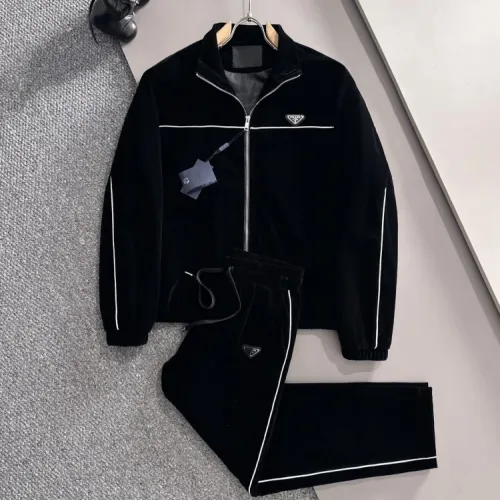 Prada Tracksuits Long Sleeved For Men #1401145 $125.00 USD, Wholesale Replica Prada Tracksuits